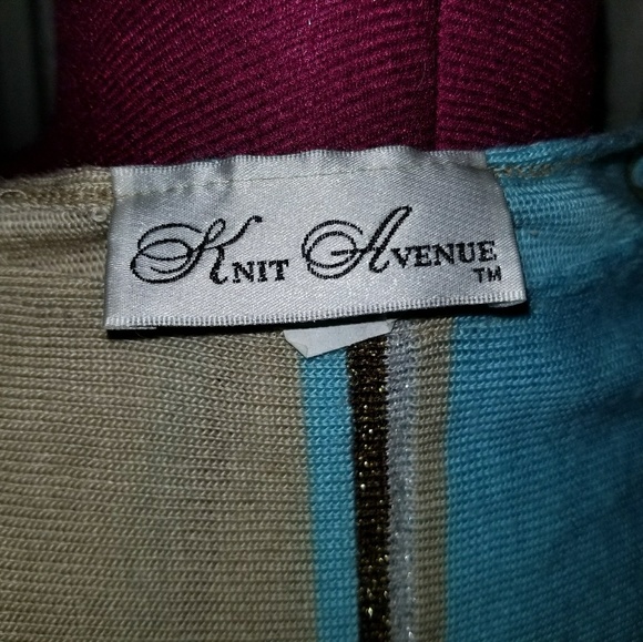 Fun striped Kimono Style Knit crop top - Picture 6 of 6